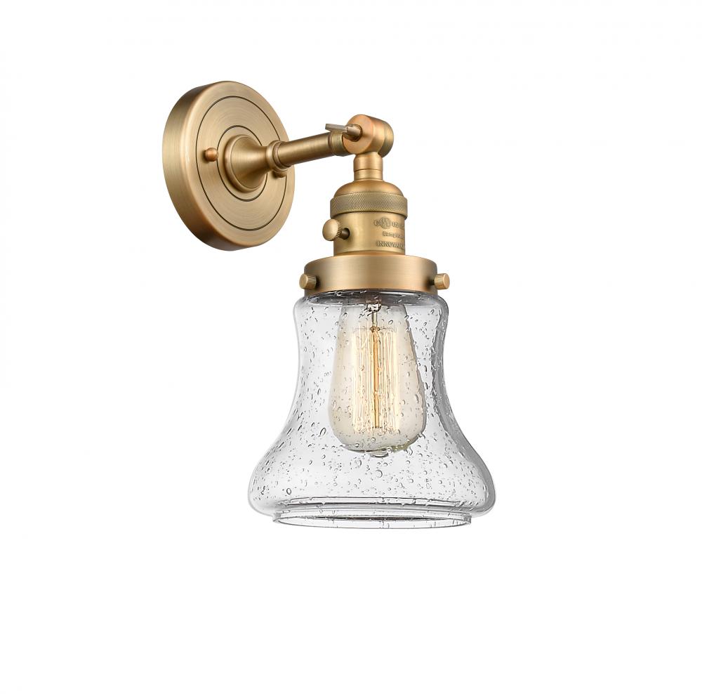 Bellmont - 1 Light - 7 inch - Brushed Brass - Sconce