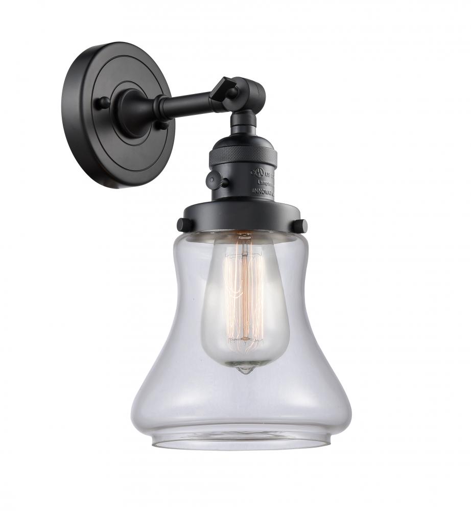 Bellmont - 1 Light - 7 inch - Matte Black - Sconce