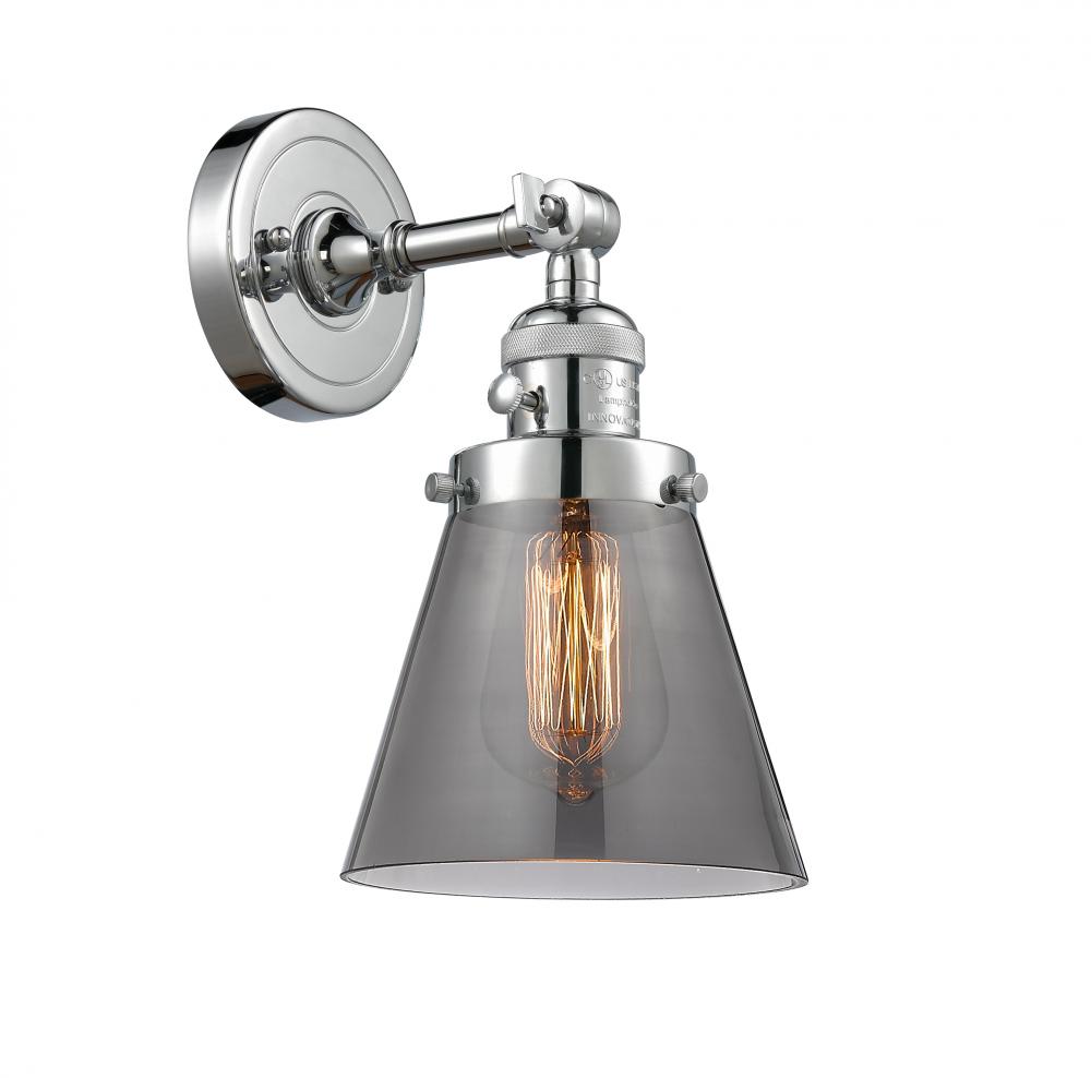 Cone - 1 Light - 6 inch - Polished Chrome - Sconce