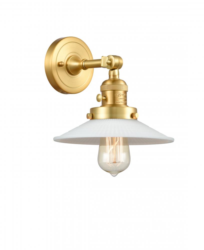 Halophane - 1 Light - 9 inch - Satin Gold - Sconce