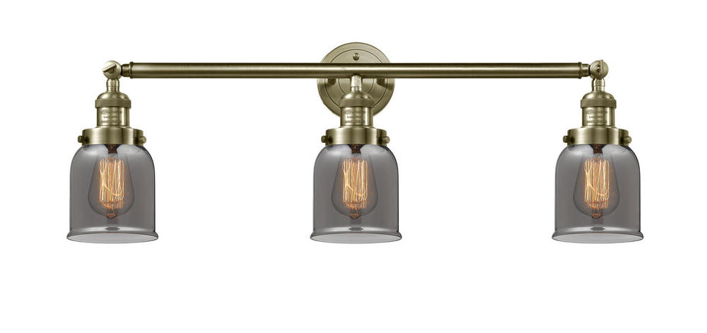 Bell - 3 Light - 30 inch - Antique Brass - Bath Vanity Light