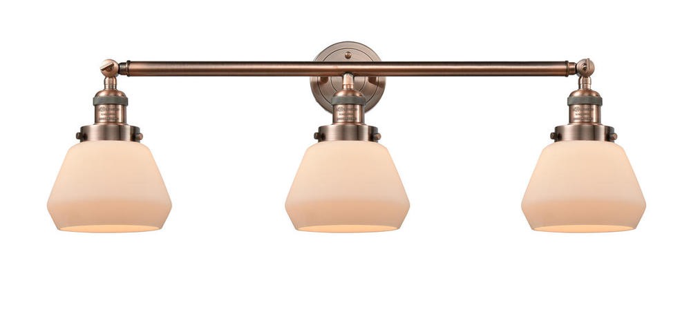 Fulton - 3 Light - 30 inch - Antique Copper - Bath Vanity Light