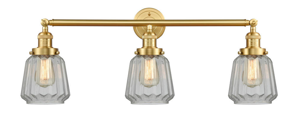Chatham - 3 Light - 30 inch - Satin Gold - Bath Vanity Light