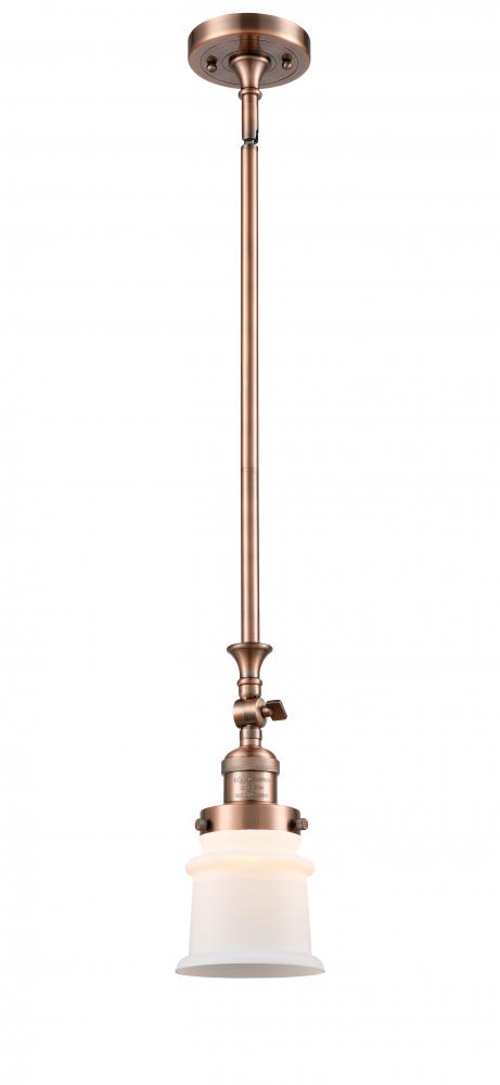 Canton - 1 Light - 5 inch - Antique Copper - Stem Hung - Mini Pendant
