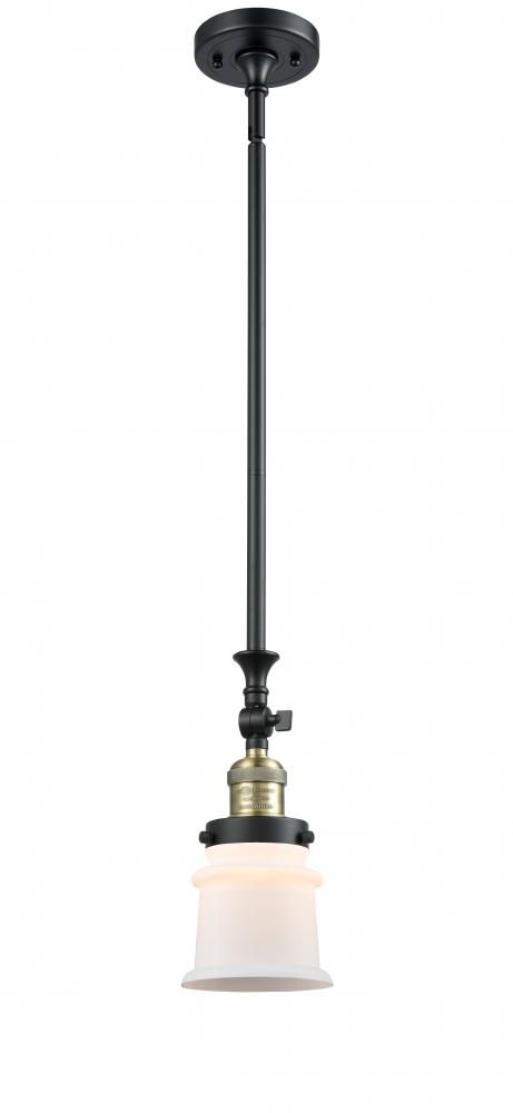 Canton - 1 Light - 5 inch - Black Antique Brass - Stem Hung - Mini Pendant