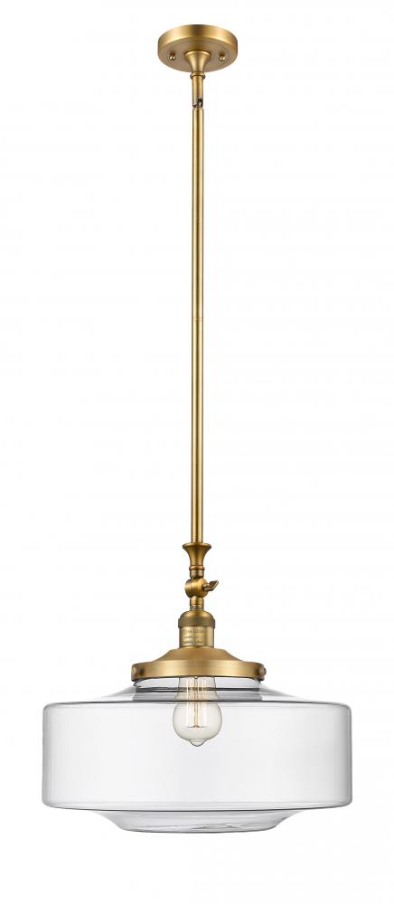 Bridgeton - 1 Light - 16 inch - Brushed Brass - Stem Hung - Mini Pendant