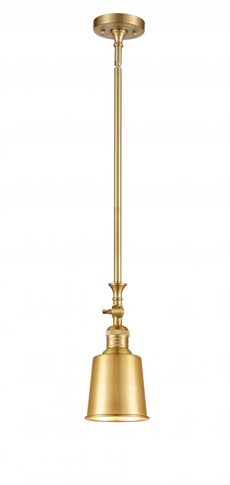 Addison - 1 Light - 5 inch - Satin Gold - Stem Hung - Mini Pendant