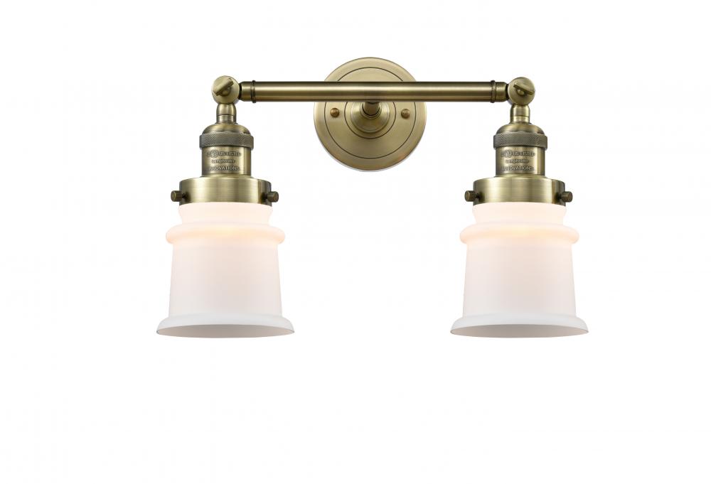 Canton - 2 Light - 17 inch - Antique Brass - Bath Vanity Light