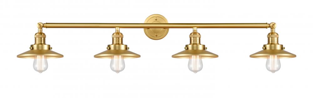 Railroad - 4 Light - 44 inch - Satin Gold - Bath Vanity Light