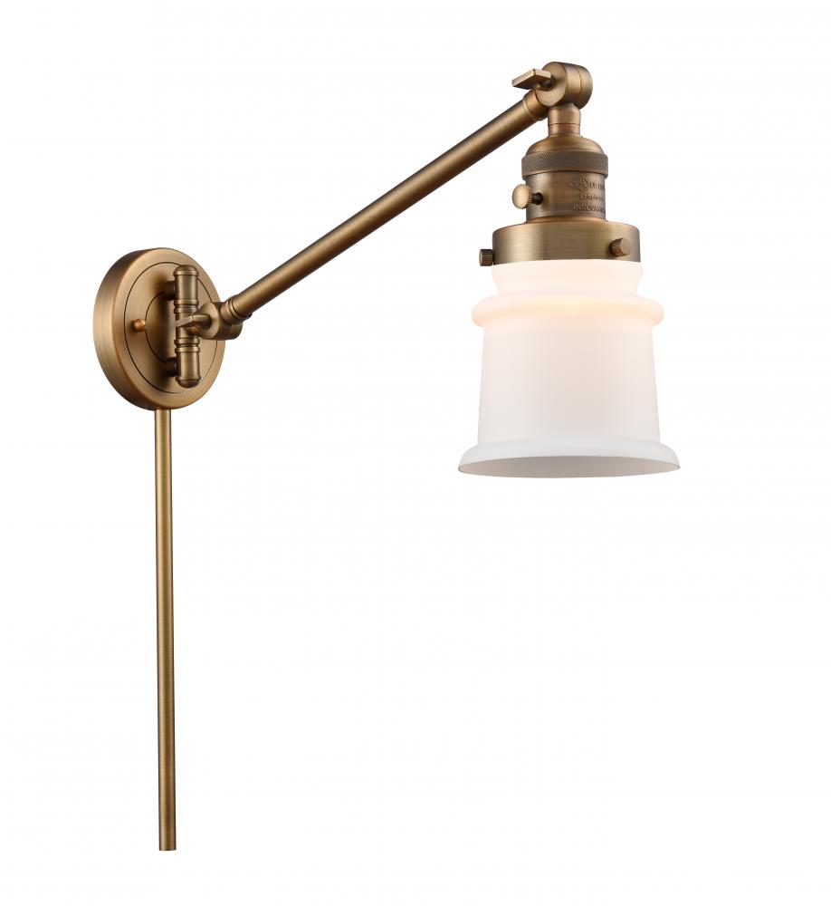 Canton - 1 Light - 8 inch - Brushed Brass - Swing Arm