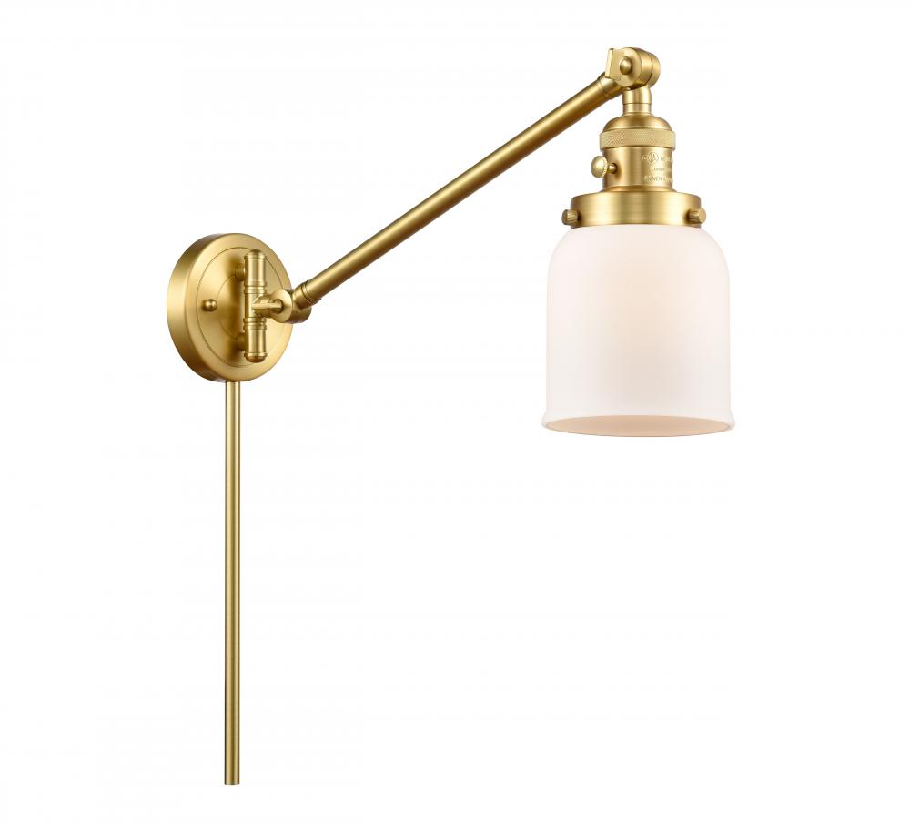 Bell - 1 Light - 8 inch - Satin Gold - Swing Arm