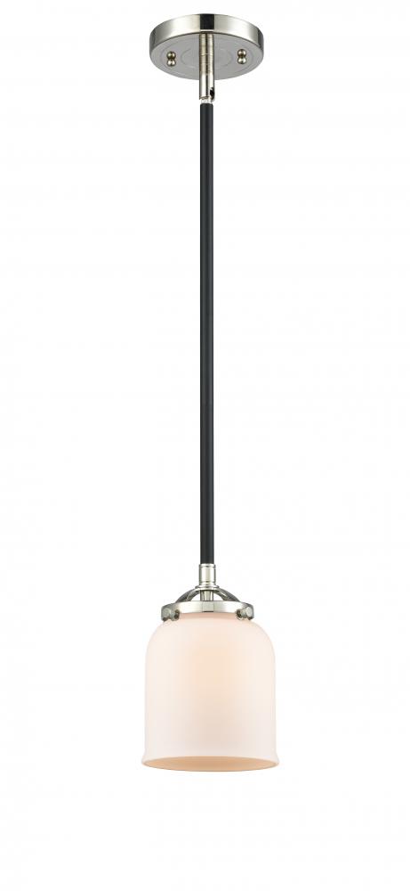 Bell - 1 Light - 5 inch - Black Polished Nickel - Cord hung - Mini Pendant