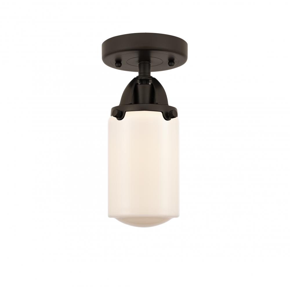 Dover - 1 Light - 5 inch - Oil Rubbed Bronze - Semi-Flush Mount