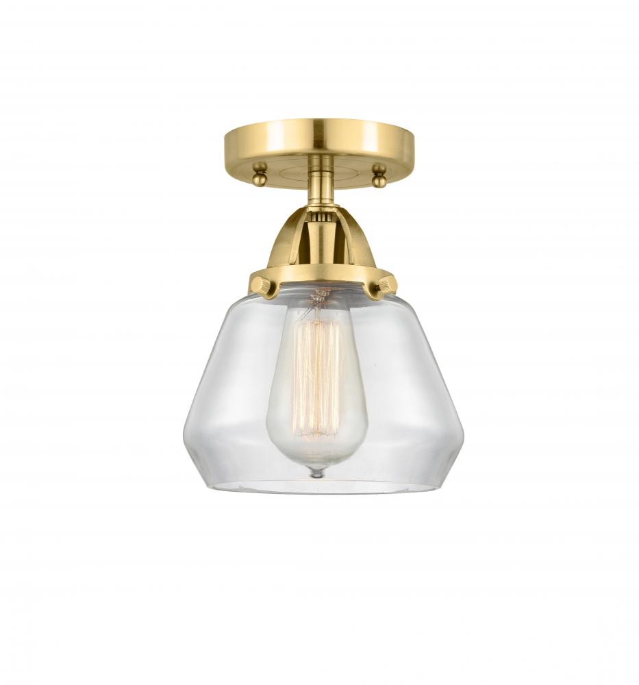 Fulton - 1 Light - 7 inch - Satin Gold - Semi-Flush Mount