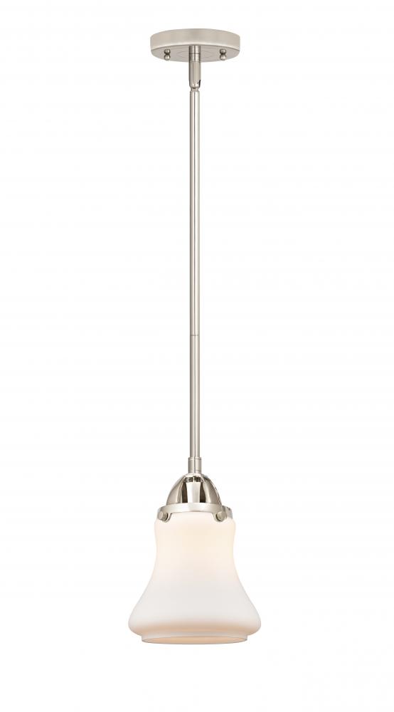 Bellmont - 1 Light - 6 inch - Polished Nickel - Cord hung - Mini Pendant