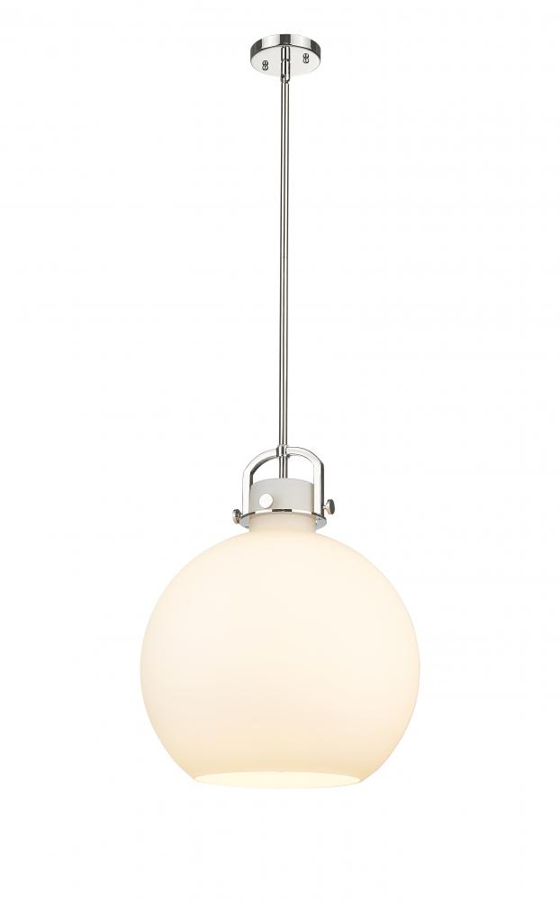 Newton Sphere - 1 Light - 16 inch - Polished Nickel - Pendant