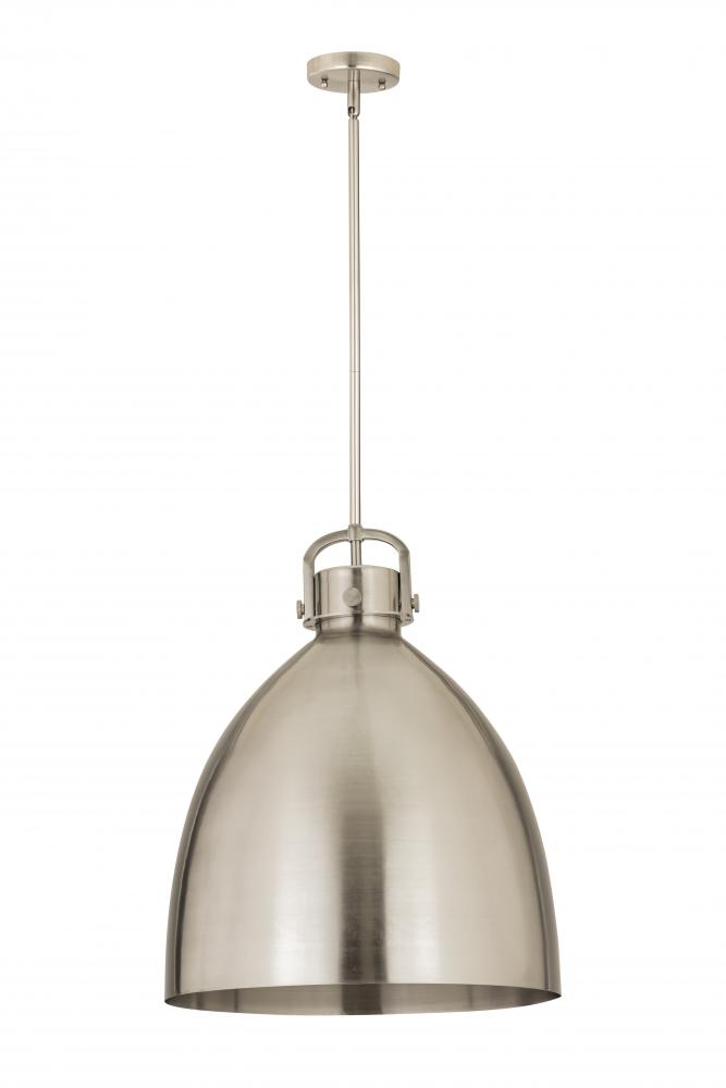 Newton Sphere - 1 Light - 18 inch - Satin Nickel - Pendant