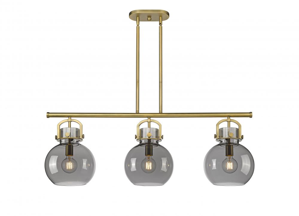 Newton Sphere - 3 Light - 42 inch - Brushed Brass - Island Light