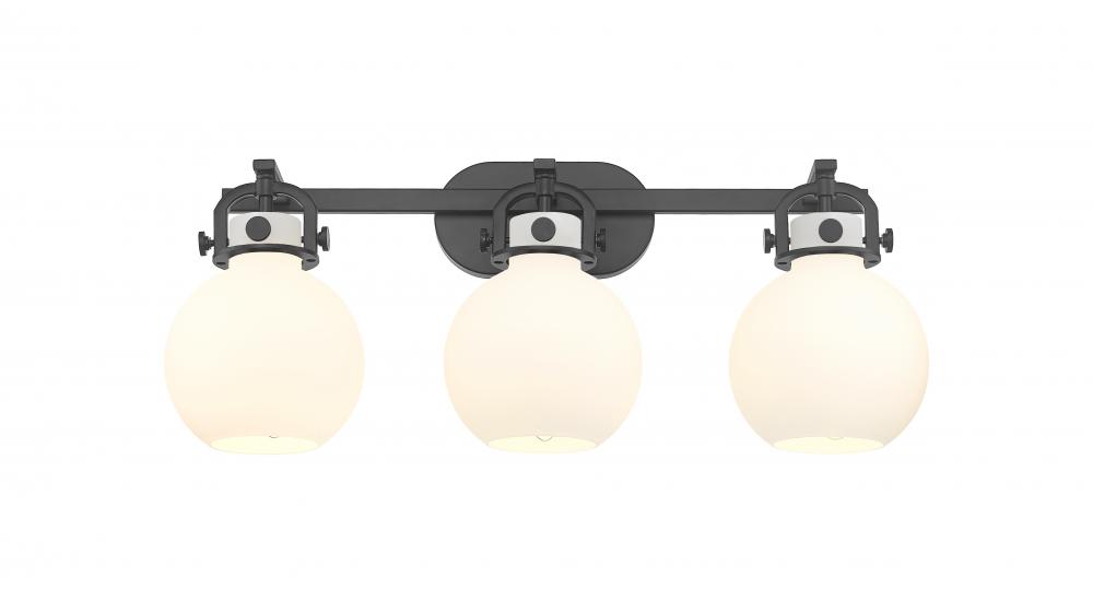 Newton Sphere - 3 Light - 27 inch - Matte Black - Bath Vanity Light