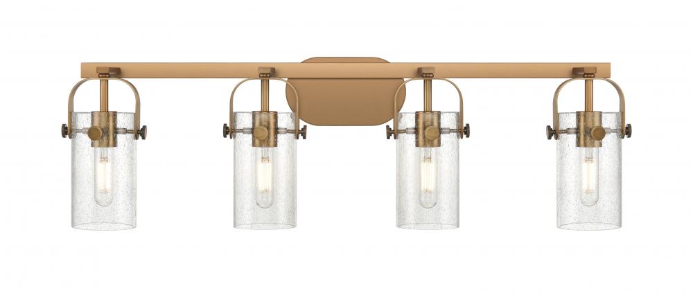 Pilaster - 4 Light - 35 inch - Brushed Brass - Bath Vanity Light