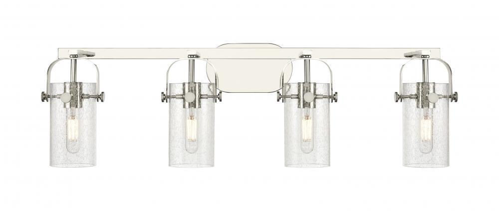 Pilaster II Cylinder - 4 Light - 35 inch - Polished Nickel - Bath Vanity Light