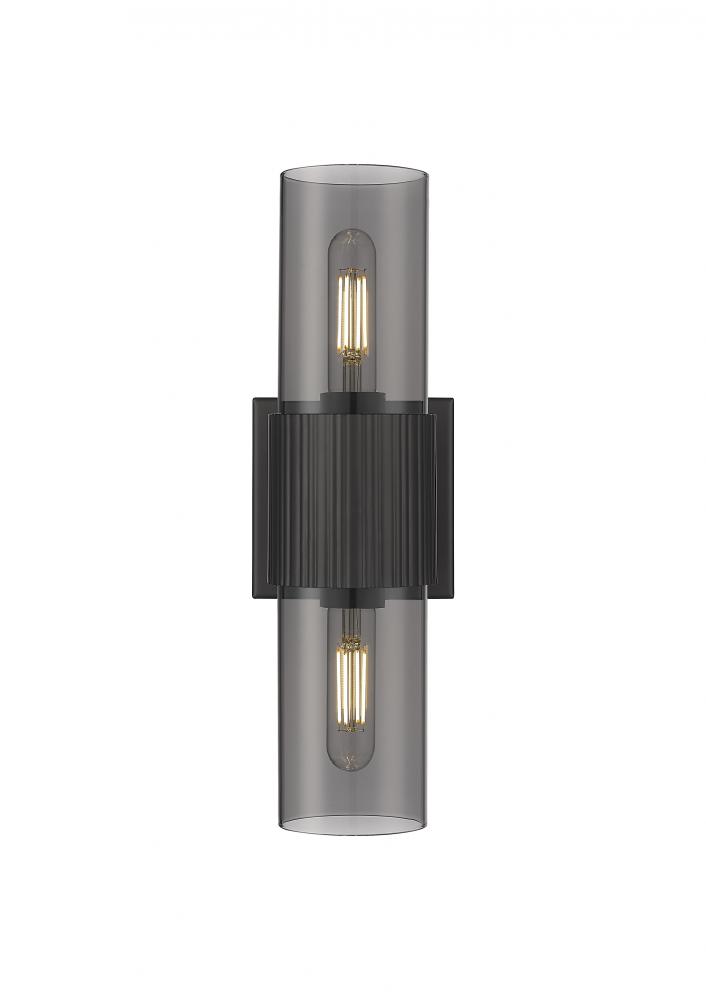 Bolivar - 2 Light - 5 inch - Matte Black - Bath Vanity Light