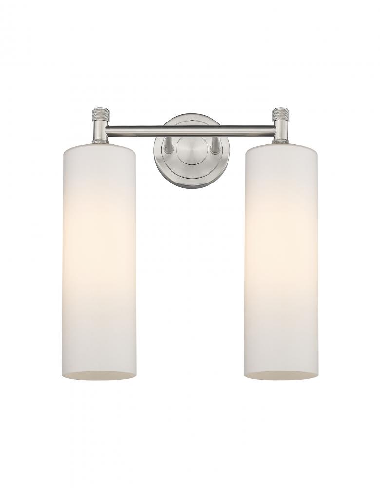 Crown Point - 2 Light - 14 inch - Satin Nickel - Bath Vanity Light