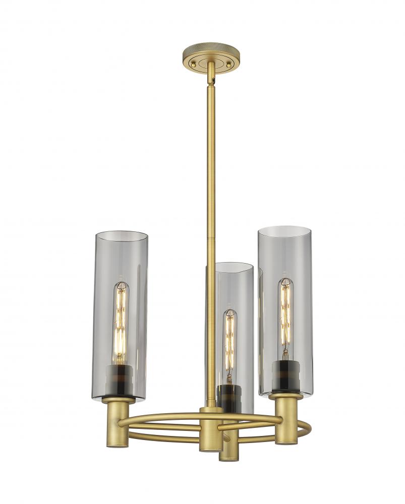 Crown Point - 3 Light - 18 inch - Brushed Brass - Pendant