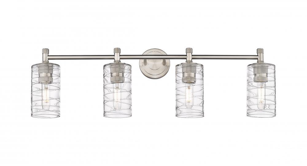 Crown Point - 4 Light - 34 inch - Satin Nickel - Bath Vanity Light