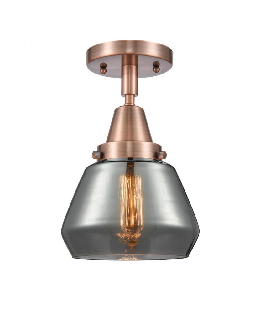 Fulton - 1 Light - 7 inch - Antique Copper - Flush Mount