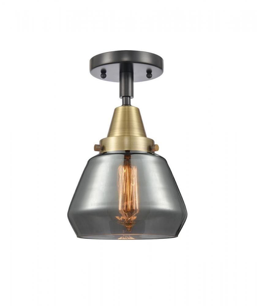 Fulton - 1 Light - 7 inch - Black Antique Brass - Flush Mount