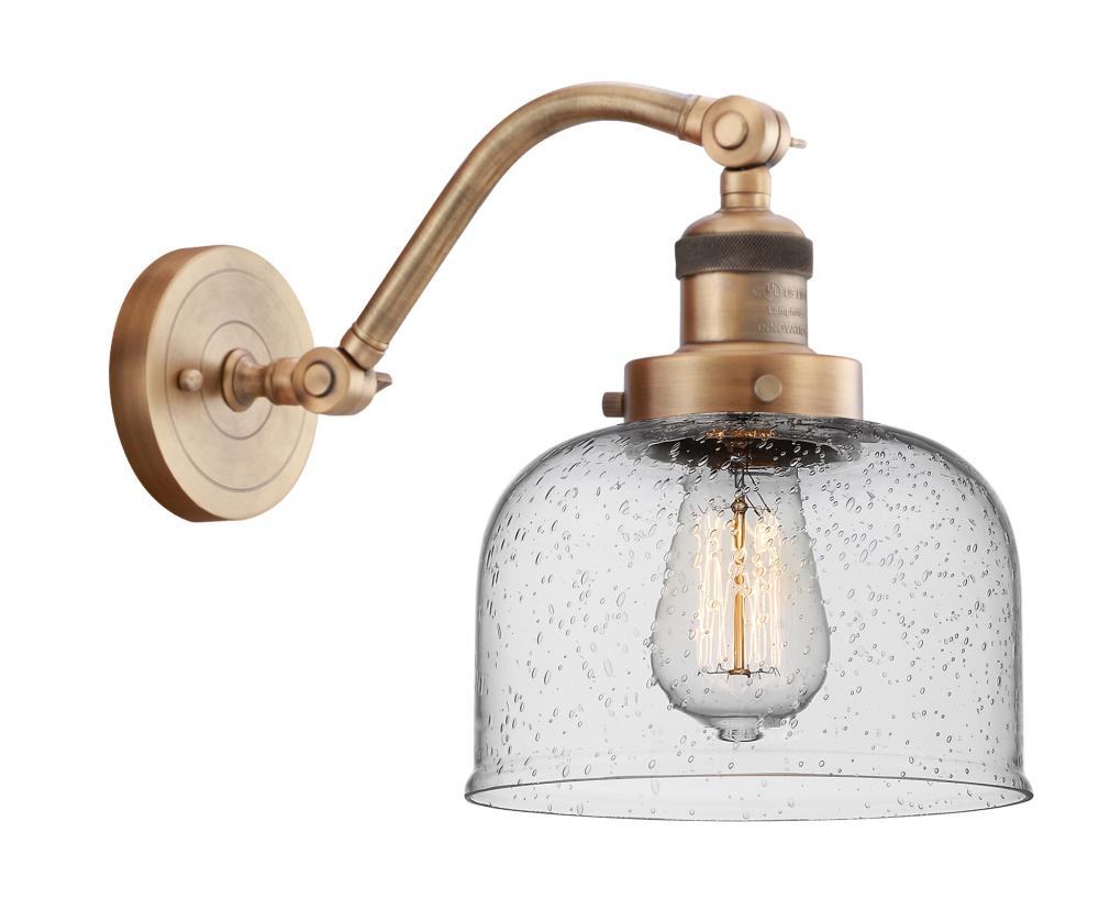 Bell - 1 Light - 8 inch - Brushed Brass - Sconce