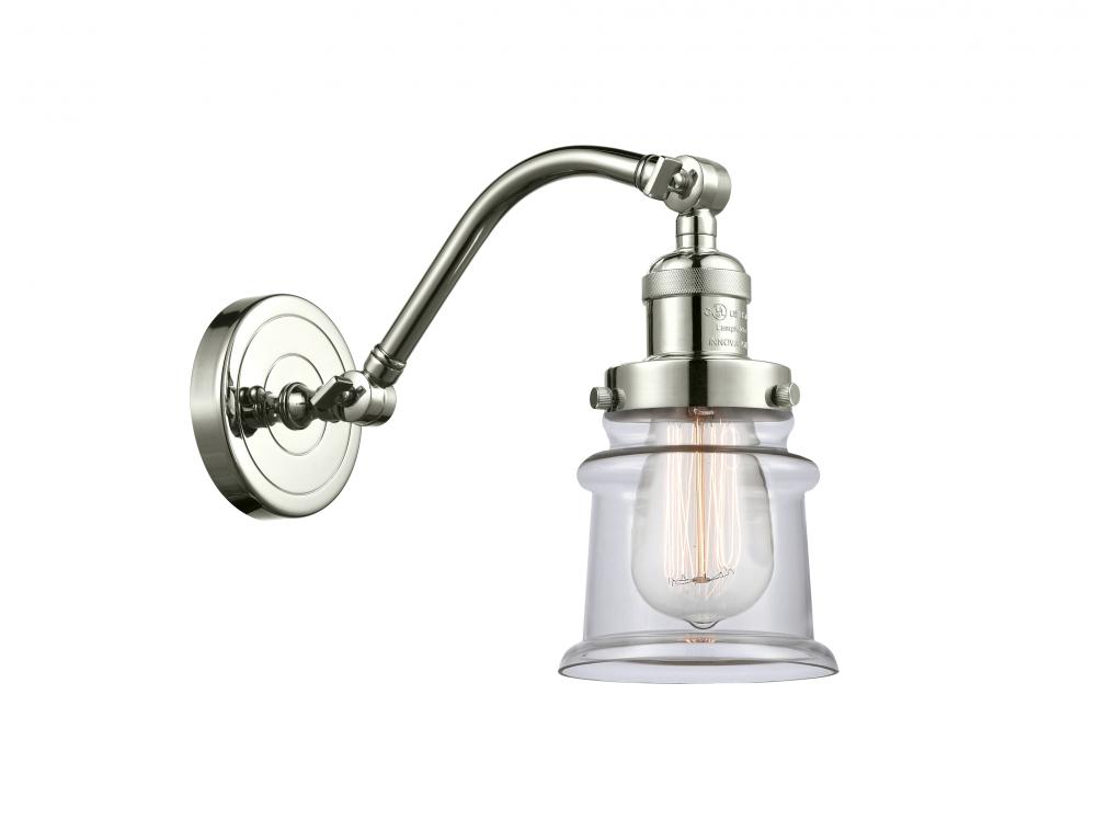 Canton - 1 Light - 7 inch - Polished Nickel - Sconce