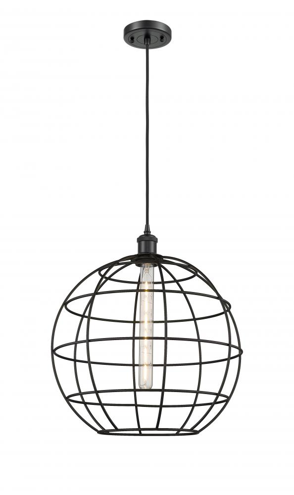 Lake Placid - 1 Light - 16 inch - Matte Black - Mini Pendant