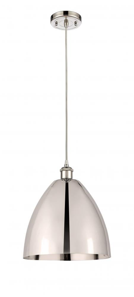 Bristol - 1 Light - 12 inch - Polished Nickel - Cord hung - Mini Pendant