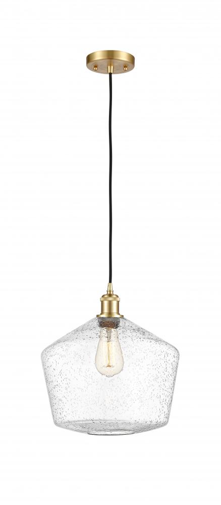 Cindyrella - 1 Light - 12 inch - Satin Gold - Cord hung - Mini Pendant