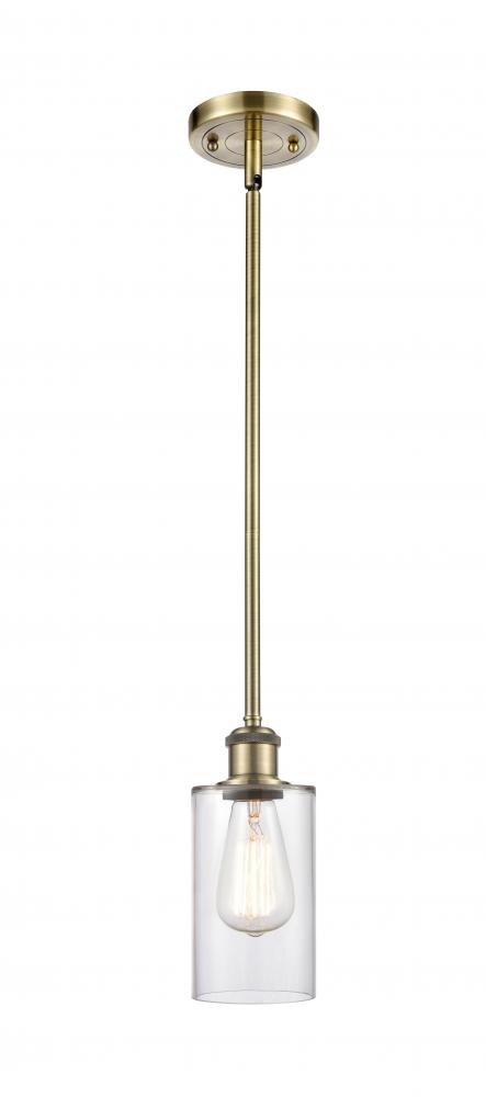 Clymer - 1 Light - 4 inch - Antique Brass - Mini Pendant