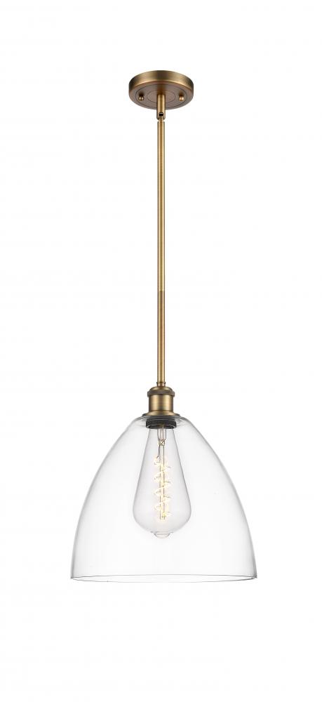 Bristol - 1 Light - 12 inch - Brushed Brass - Mini Pendant