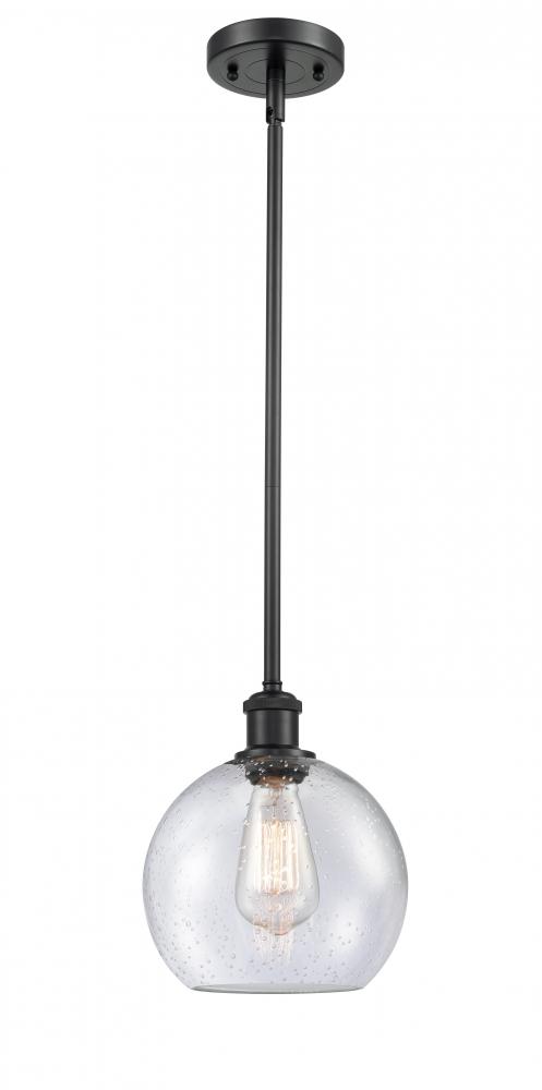 Athens - 1 Light - 8 inch - Matte Black - Mini Pendant