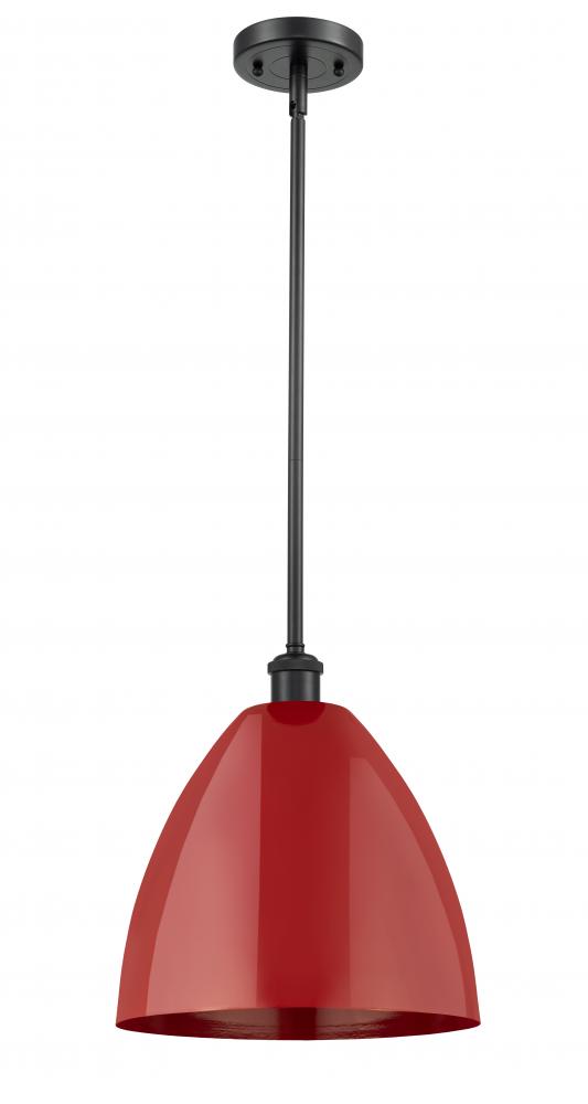 Plymouth - 1 Light - 12 inch - Matte Black - Pendant