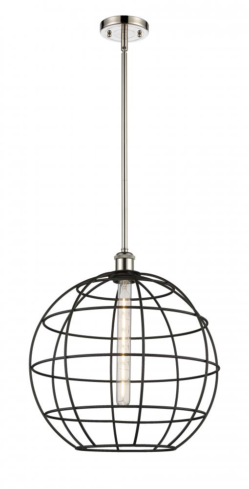 Lake Placid - 1 Light - 16 inch - Polished Nickel - Mini Pendant