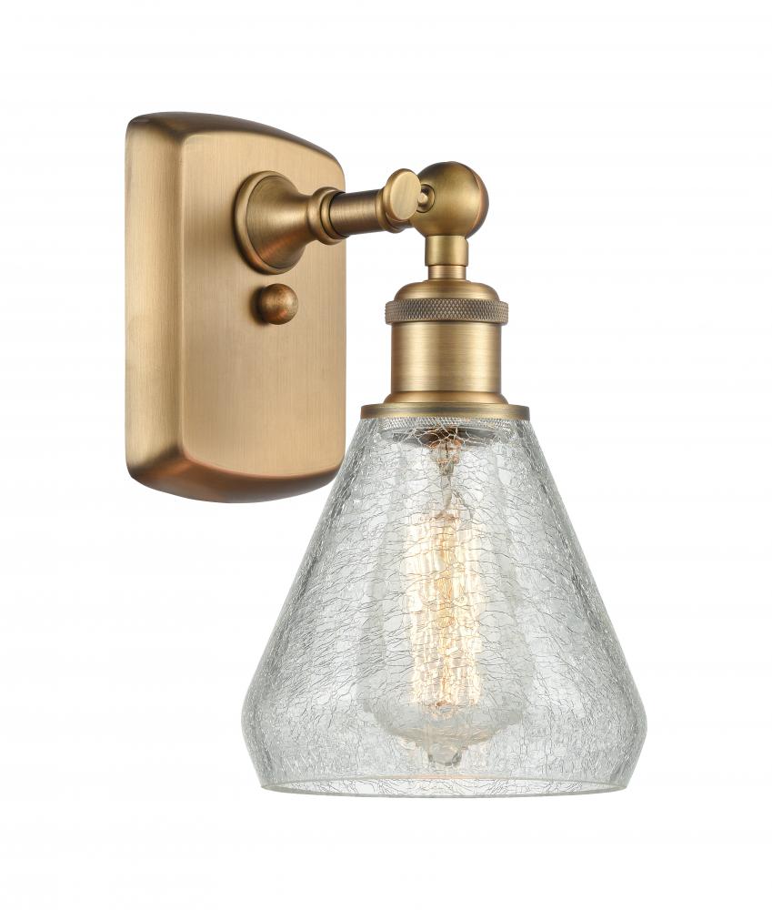 Conesus - 1 Light - 6 inch - Brushed Brass - Sconce