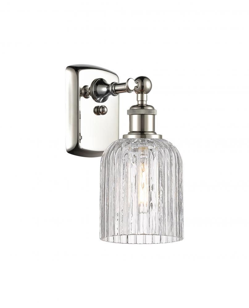 Bridal Veil - 1 Light - 5 inch - Polished Nickel - Sconce