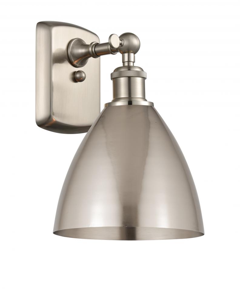 Bristol - 1 Light - 8 inch - Brushed Satin Nickel - Sconce