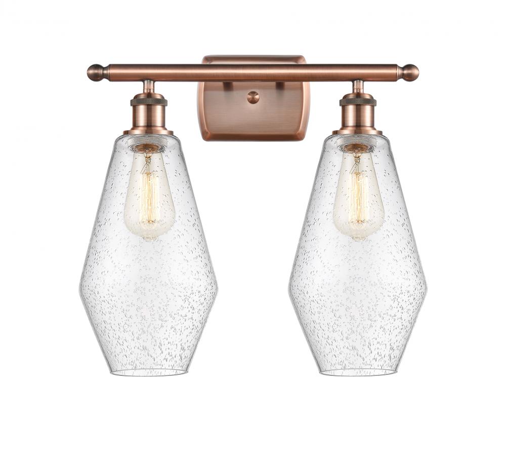 Cindyrella - 2 Light - 17 inch - Antique Copper - Bath Vanity Light