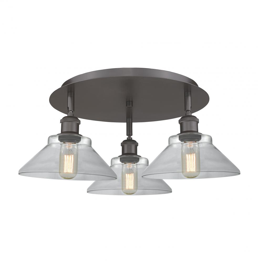 Orwell - 3 Light - 20 inch - Oil Rubbed Bronze - Flush Mount