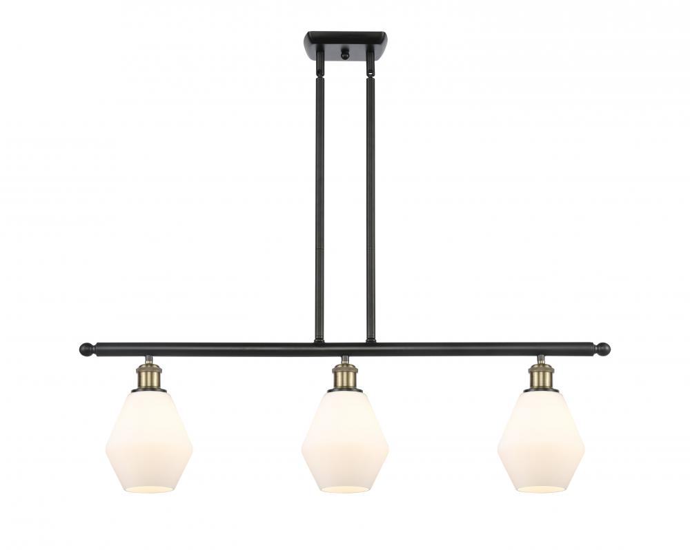 Cindyrella - 3 Light - 36 inch - Black Antique Brass - Cord hung - Island Light