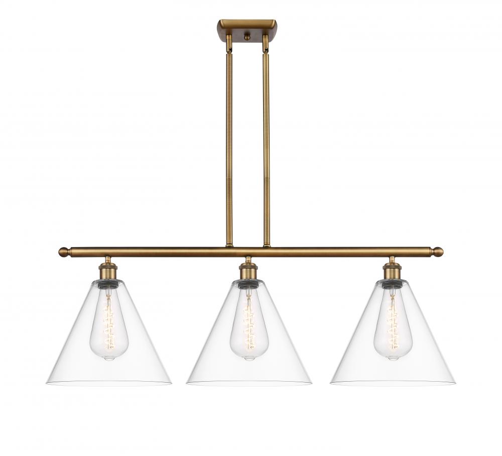 Berkshire - 3 Light - 39 inch - Brushed Brass - Cord hung - Island Light