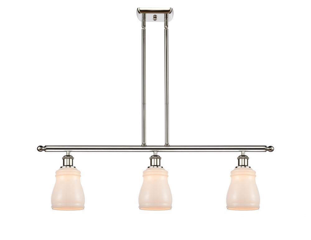 Ellery - 3 Light - 36 inch - Polished Nickel - Cord hung - Island Light