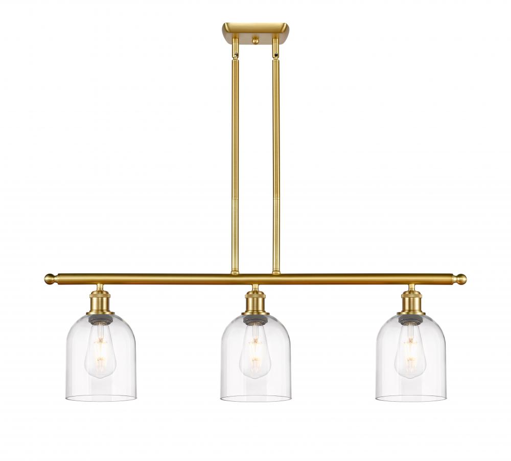 Bella - 3 Light - 36 inch - Satin Gold - Cord hung - Island Light